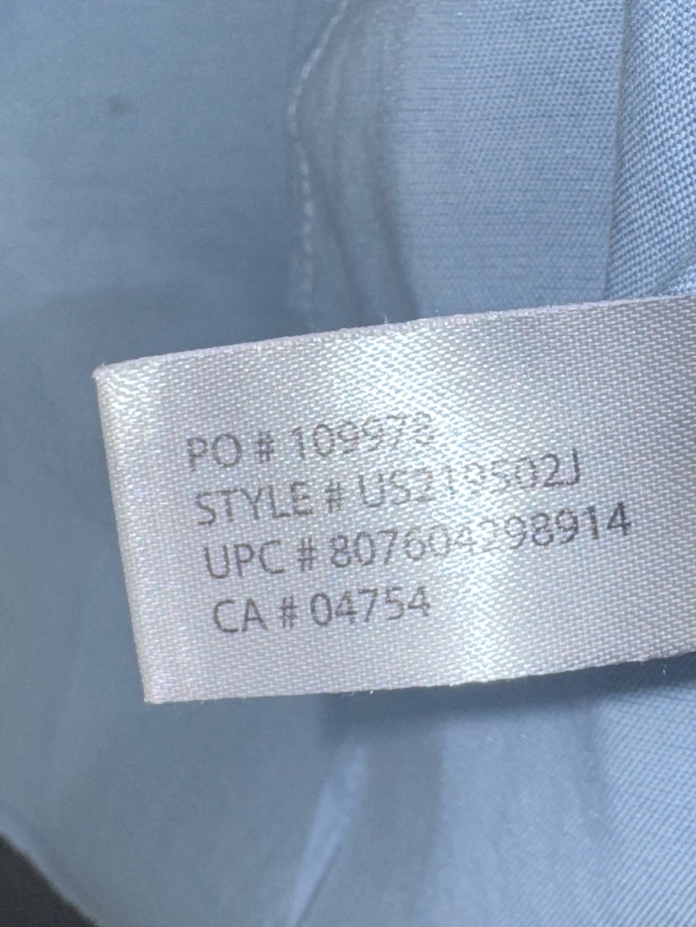 U.S. Polo Assn. Light Blue Button-Down Shirt with White Cuffs - Picture 4 of 4